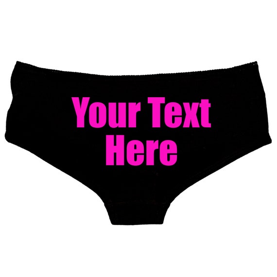 Custom Panties Personalised With Your Words Custom Printed Booty Shorts &  Custom Thong Personalized Womens Underwear 50-NEON -  Canada