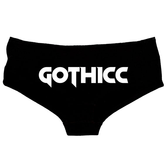 Gothicc Panties Goth Thong Gothic Halloween Knickers Thicc Etsy