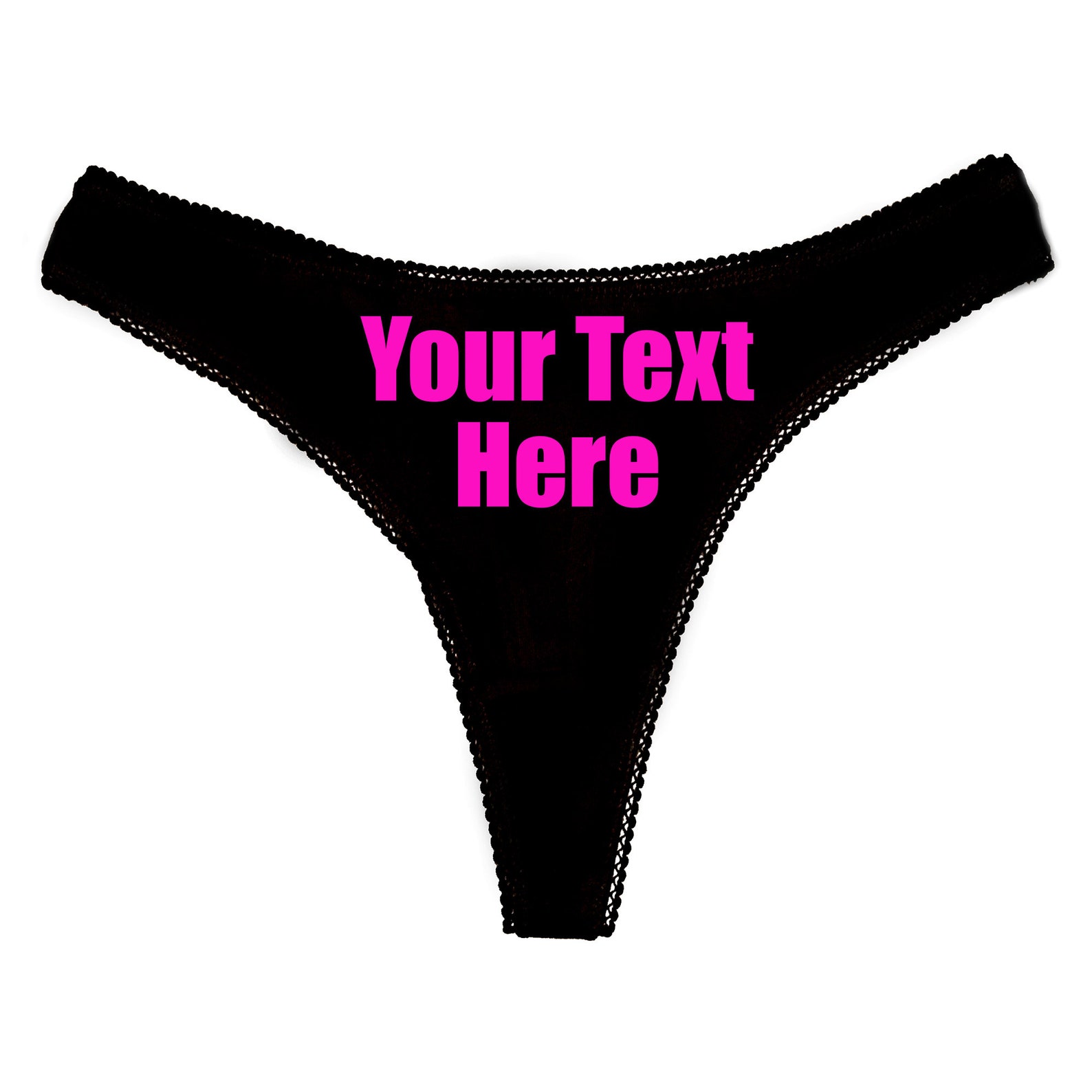Custom Panties Personalised With Your Words Custom Printed Etsy