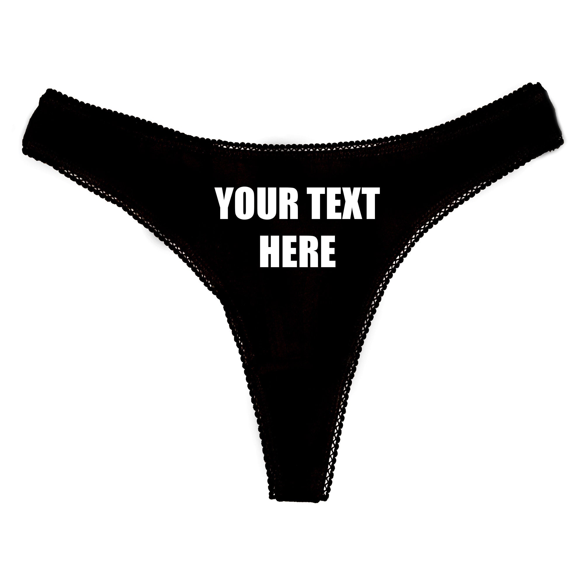 Any Text Custom Knickers Panties & Camisole Set Personalised Etsy UK