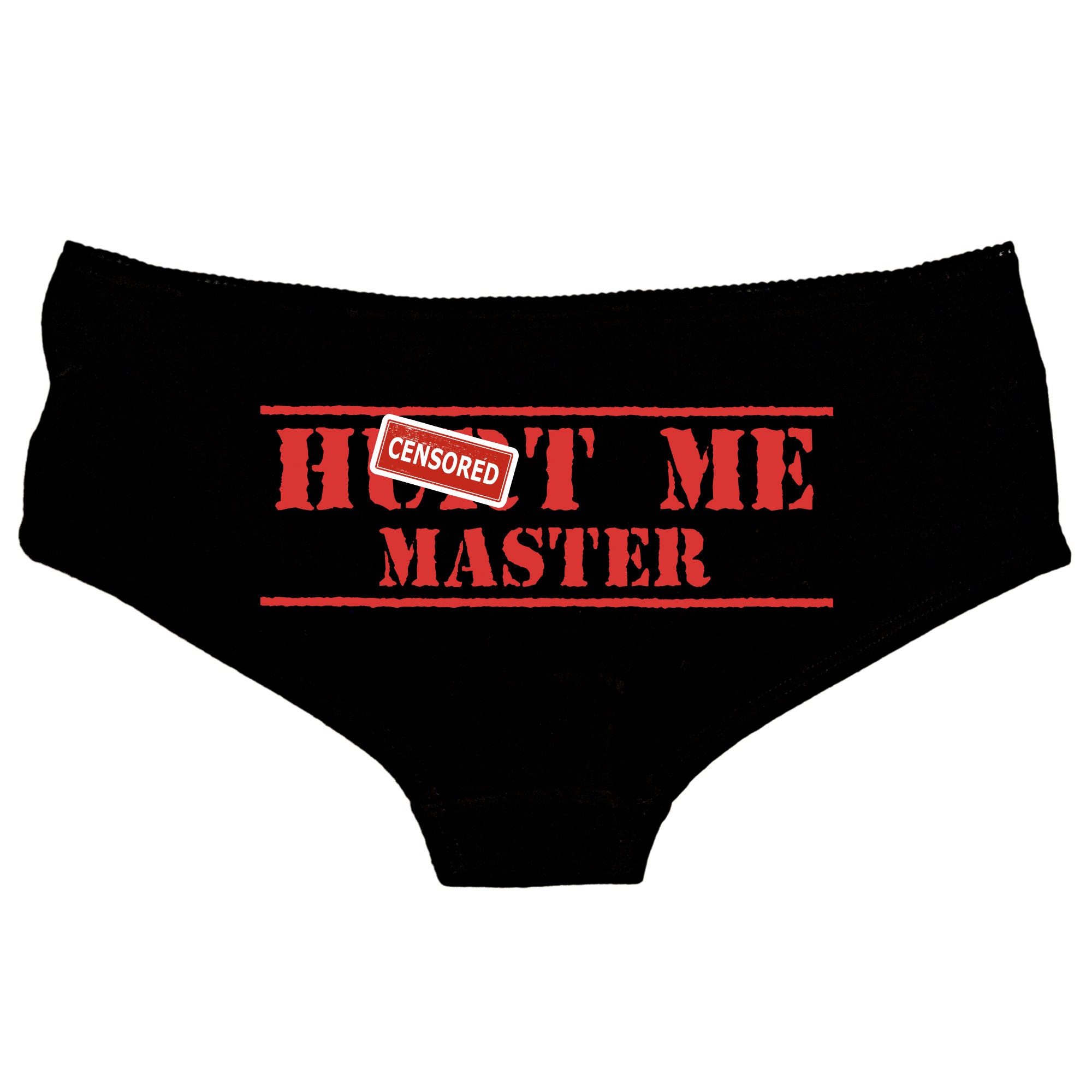 Hurt Me Master Panties Owned Knickers Panties & Camisole Set Owned by  Master T Shirt Thong Printed Booty Shorts Roleplay 177 