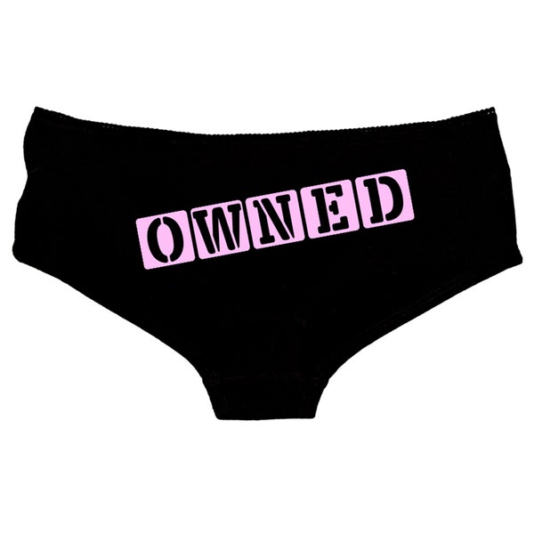 Owned Camilsole Set Knickers Vest Cami Thong Shorts - BDSM Naughty Submissive Kinky Cum Slut - Daddy Panties DDLG Clothing - 61