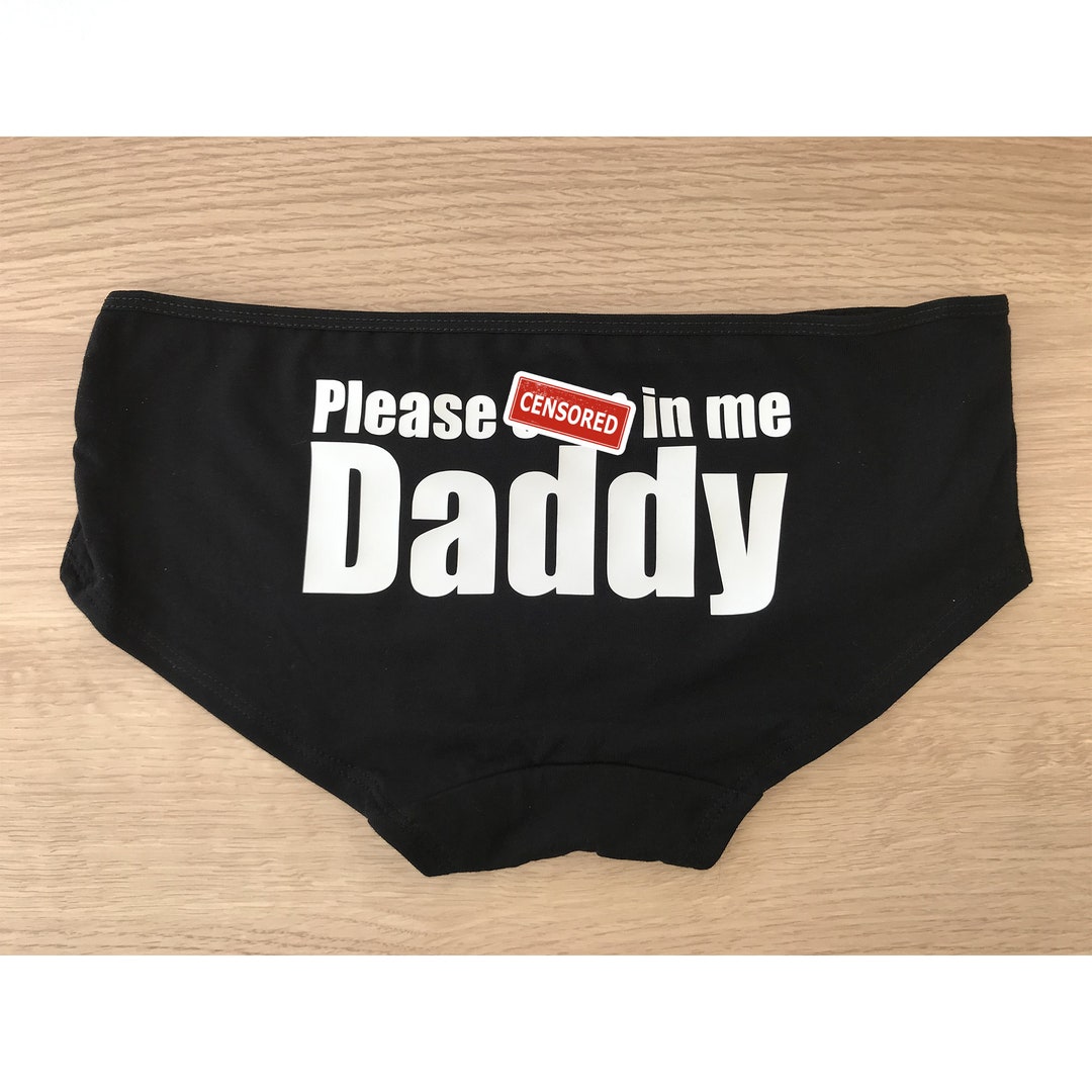 Please Cum in Me Daddy Panties Slut Knickers BBC Cuckold - Etsy Hong Kong