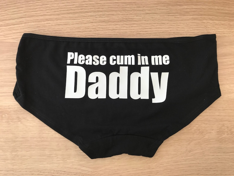 Please Cum In Me Daddy - Panties Slut Knickers - BBC - Cuckold - BDSM sexy knickers kinky Slut Thong Shorts Hot Pants - 53 