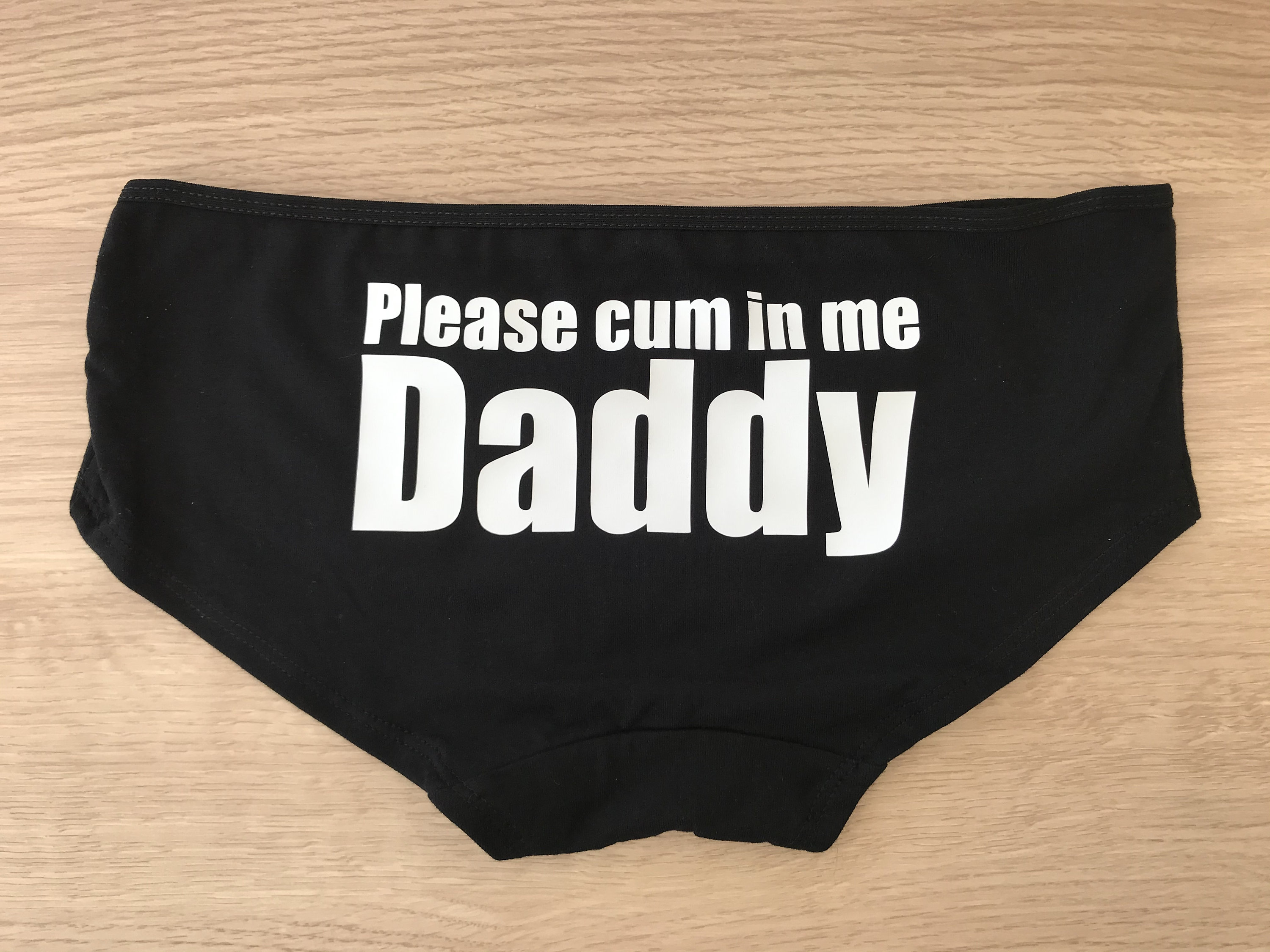 Please Cum In Me Daddy Panties Slut Knickers Bbc Cuckold Etsy Canada 