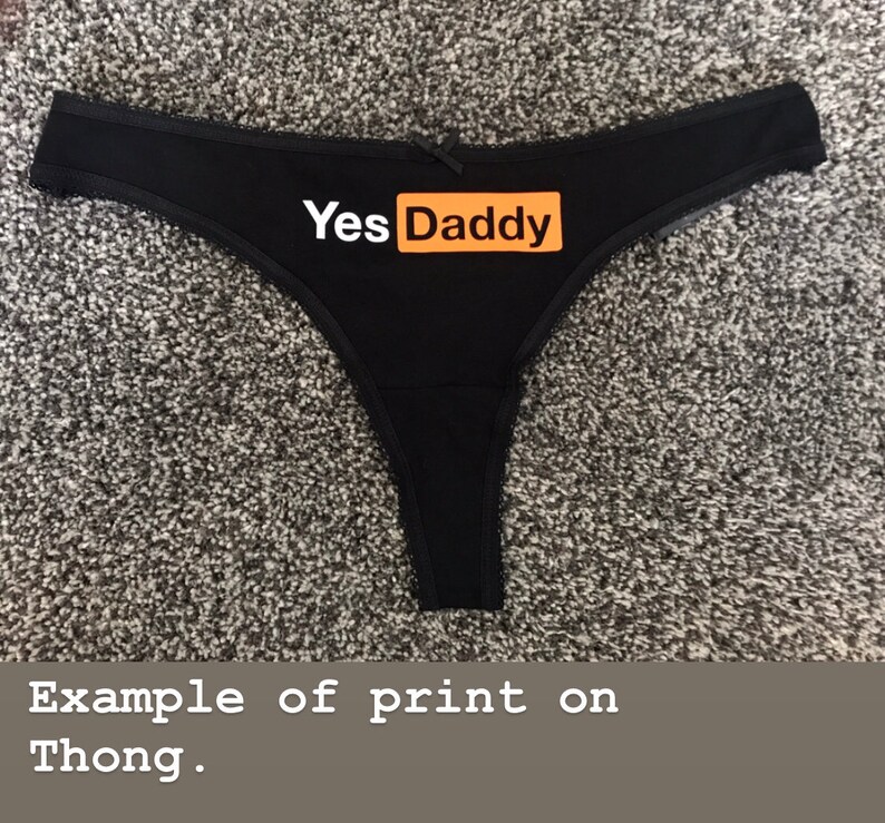Yes MasterYes SirYes Daddy Knickers Set Of 3 P
