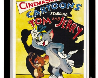 Tom and Jerry 1965 cult movie cartoon poster print