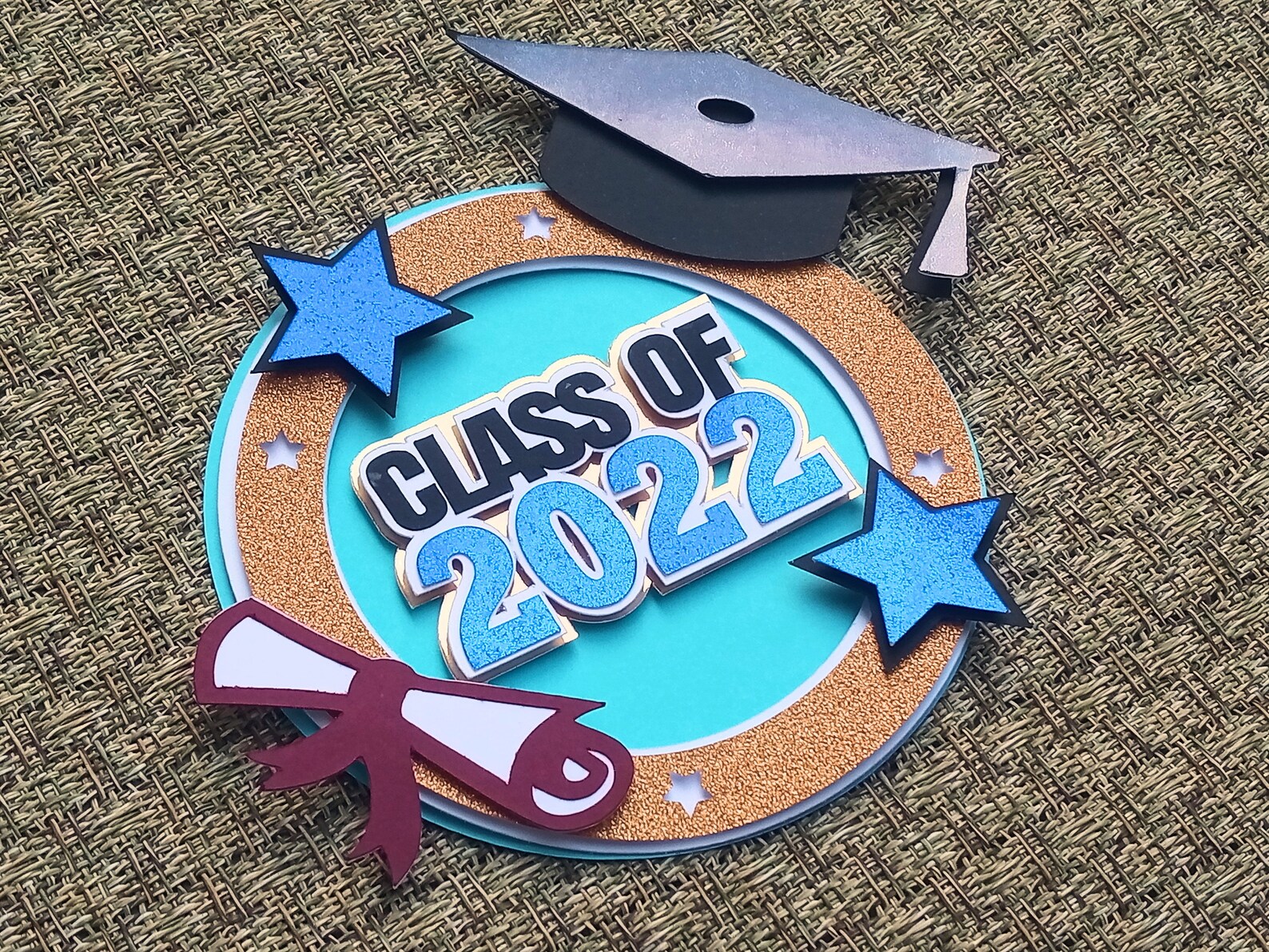 Graduation Cake Topper Svg Cake Topper Svg Class Of 2022 Svg Etsy