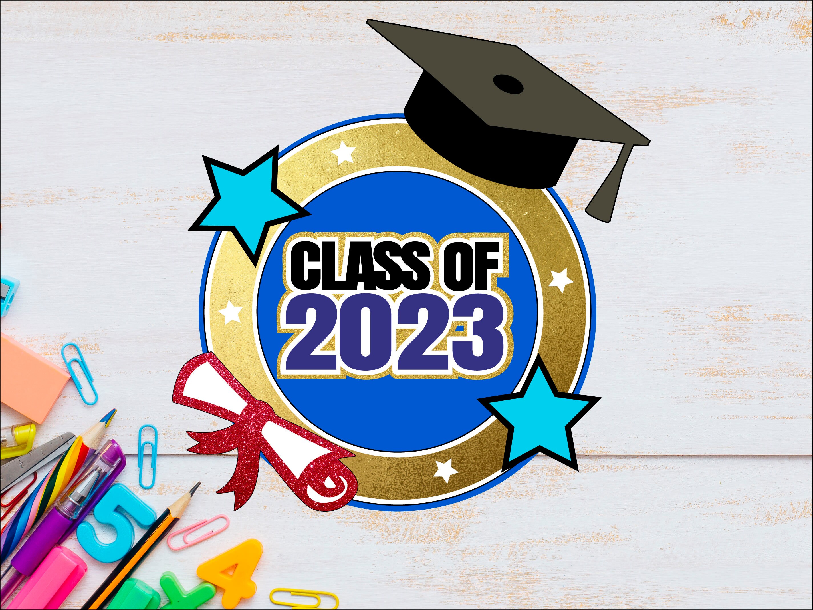 Svg class of 2023 graduation cake topper congrats decor etsy israel
