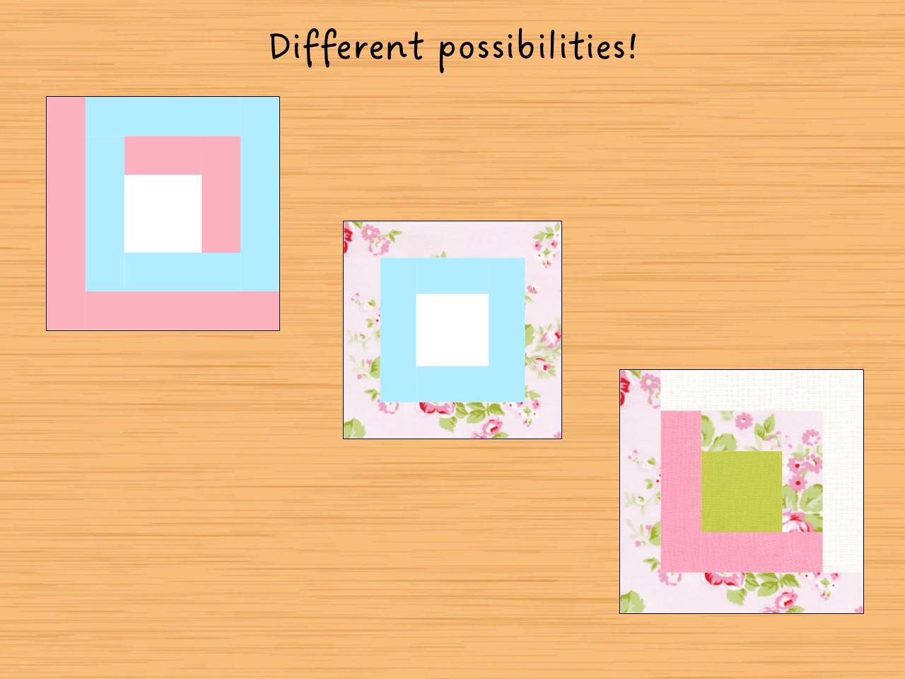 Log Cabin Quilt Block Pattern PDF 3 Sizes - Etsy