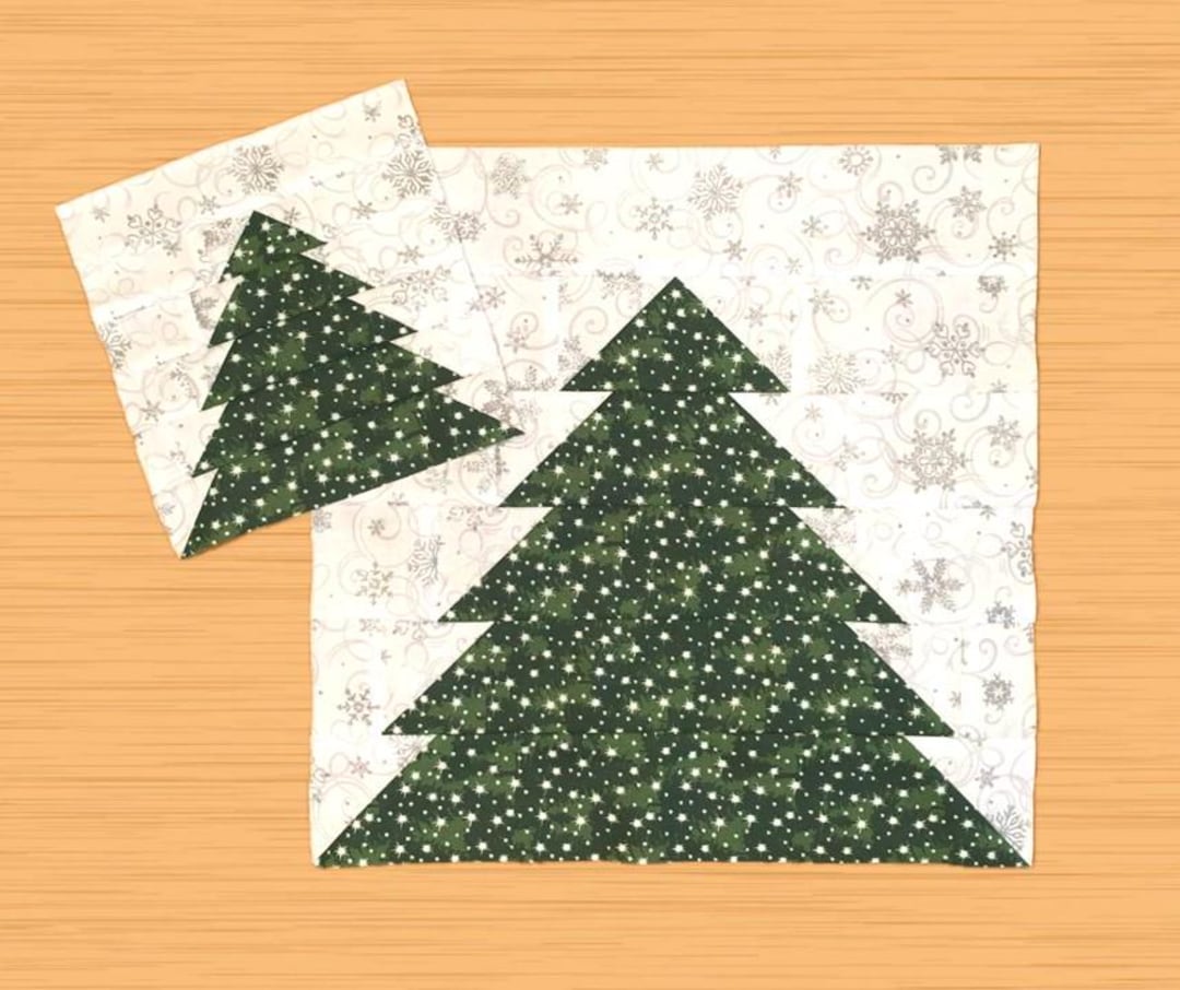 Tree Quilt Block Pattern PDF 3 Sizes - Etsy UK