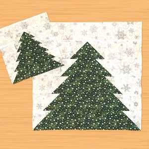 Tree Quilt Block Pattern PDF 3 Sizes