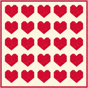 Heart Quilt Pattern PDF