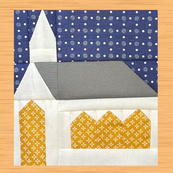 Church Quilt Block Pattern-pdf-3 Different Sizes