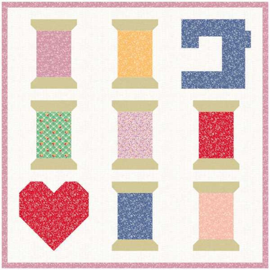 Sew Love! Quilt Pattern PDF 2 Sizes - Etsy