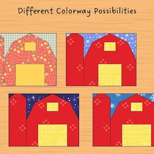 Barn Quilt Block Pattern PDF 3 Sizes - Etsy
