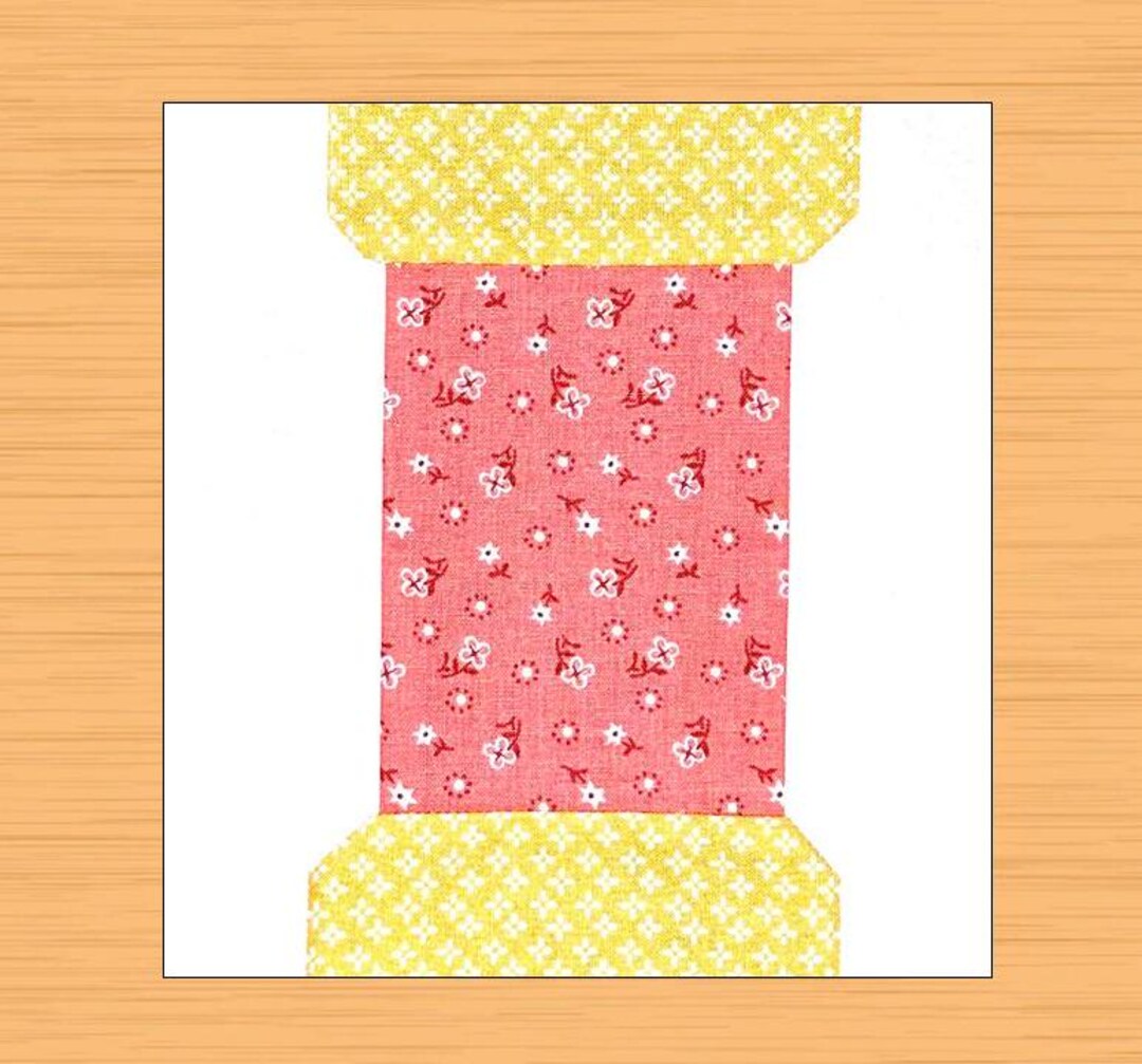 Spool Quilt Block Pattern PDF 3 Sizes - Etsy