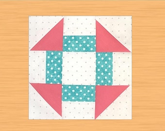 Churn dash-quiltblokpatroon pdf 3 formaten