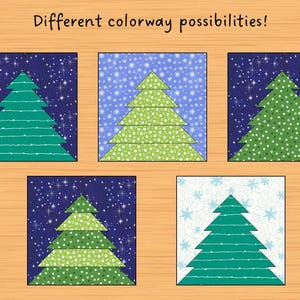 Tree Quilt Block Pattern PDF 3 Sizes - Etsy