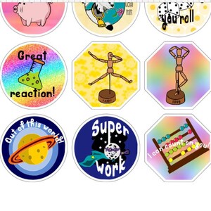 STEM Teacher Reward Stickers | Student Motivation, Classroom Decor - Etsy