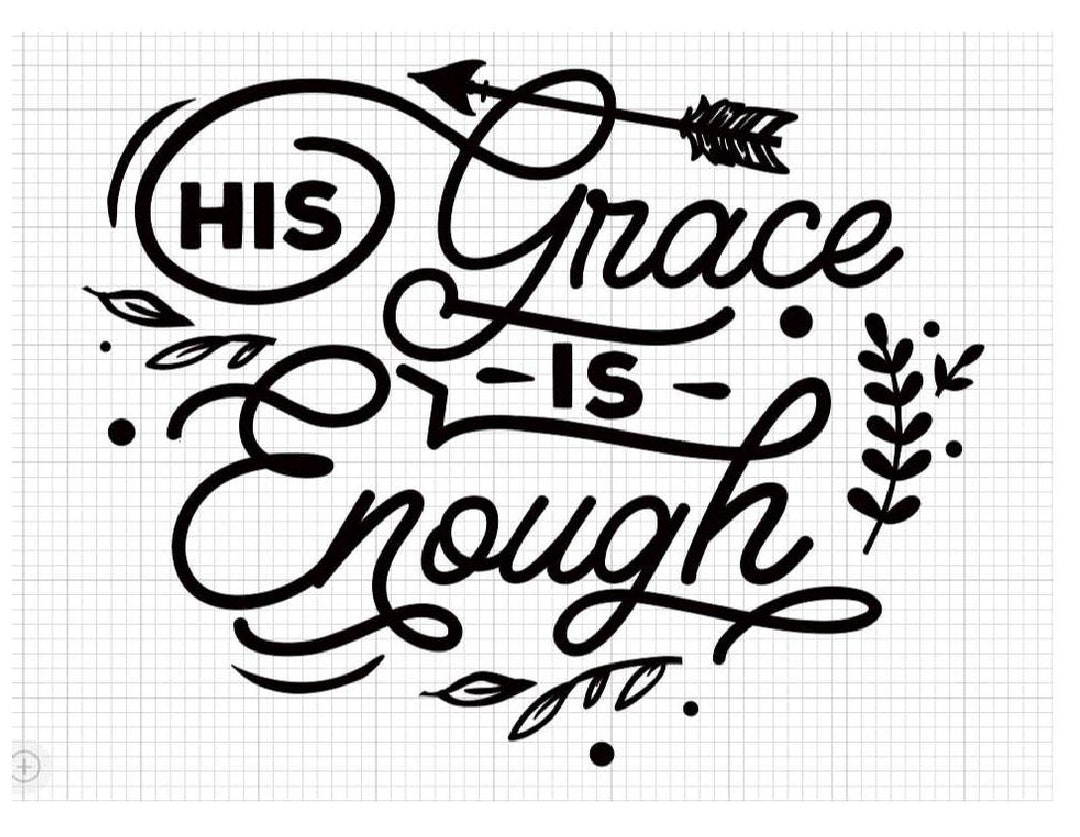 His Grace is Enough Decal Free Shipping Etsy