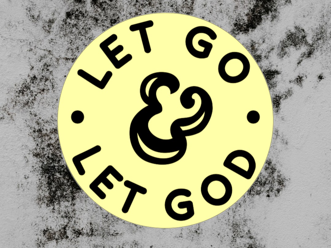 Let Go & Let God Vinyl Decal - Inspirational Circle Design - Etsy