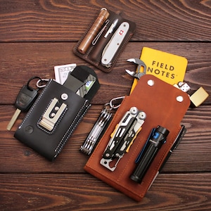 Leather EDC wallet, EDC slip case, Passport holder, FREE personalization