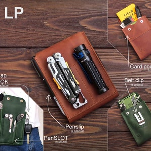 EDC pocket organizer, EDC Wallet , edc Belt pouch, FREE personalization image 7