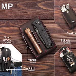 EDC pocket organizer, EDC Wallet , edc Belt pouch, FREE personalization image 2