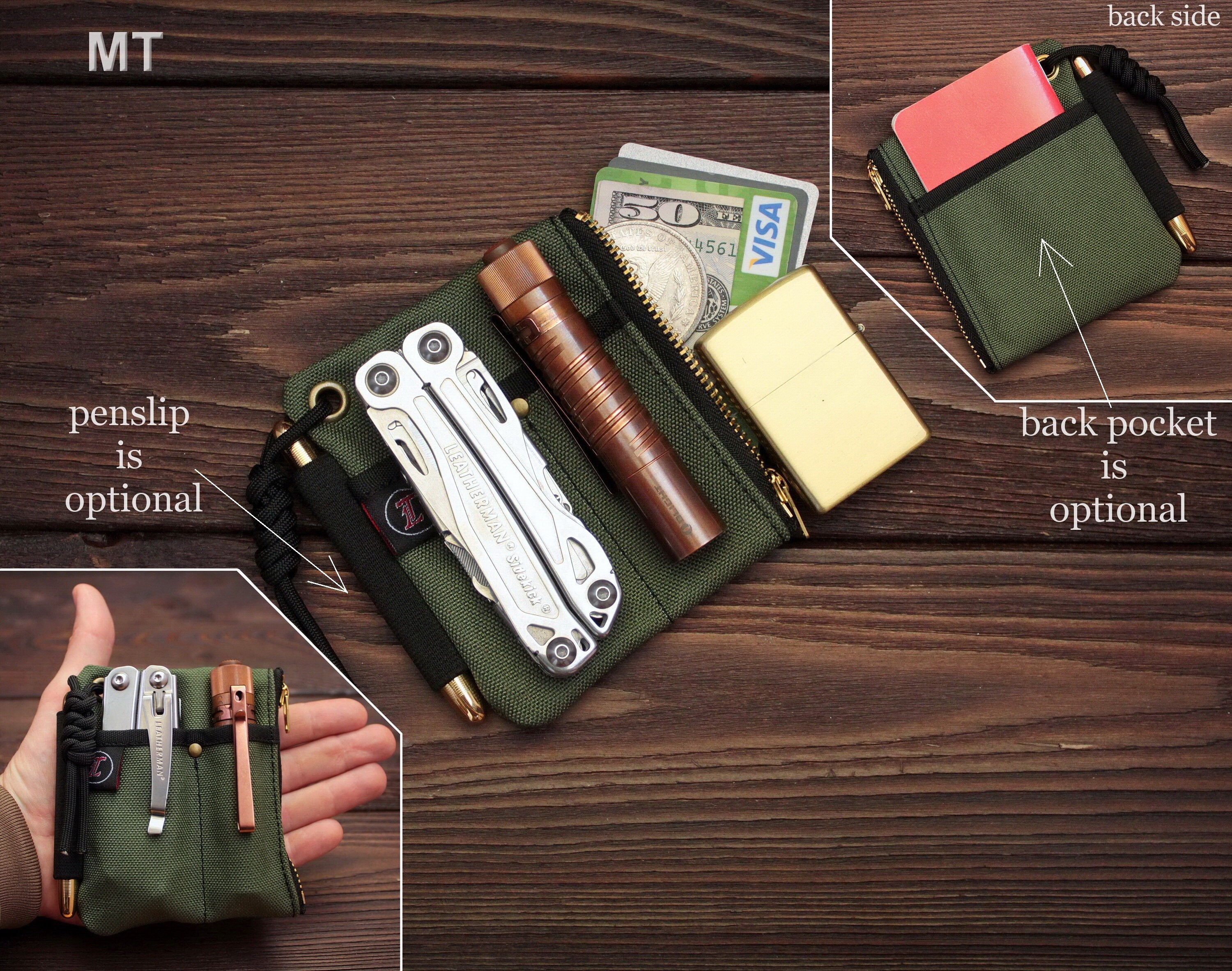 EDC pocket organizer EDC pouch EDC Wallet Etsy