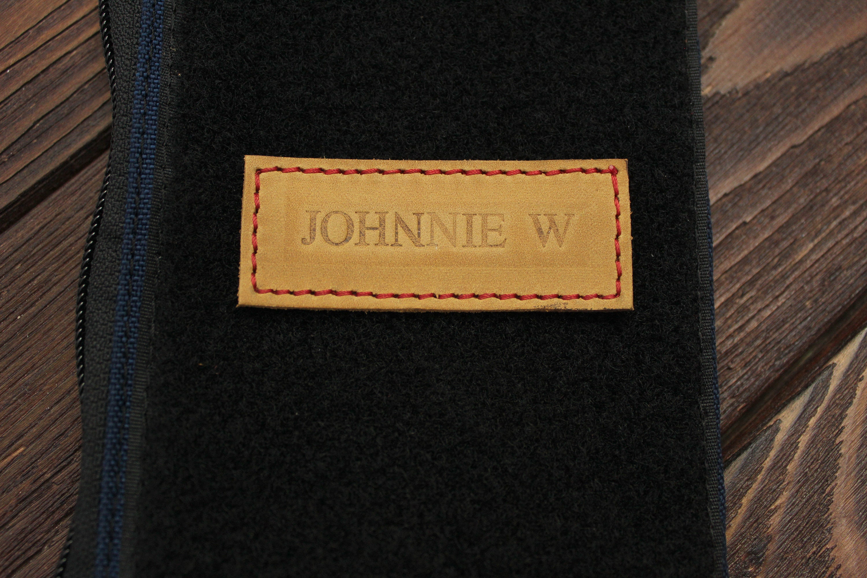 PERSONALIZED Leather PATCH VELCRO Name Patch Etsy