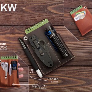 EDC pocket organizer, EDC Wallet , edc Belt pouch, FREE personalization image 8
