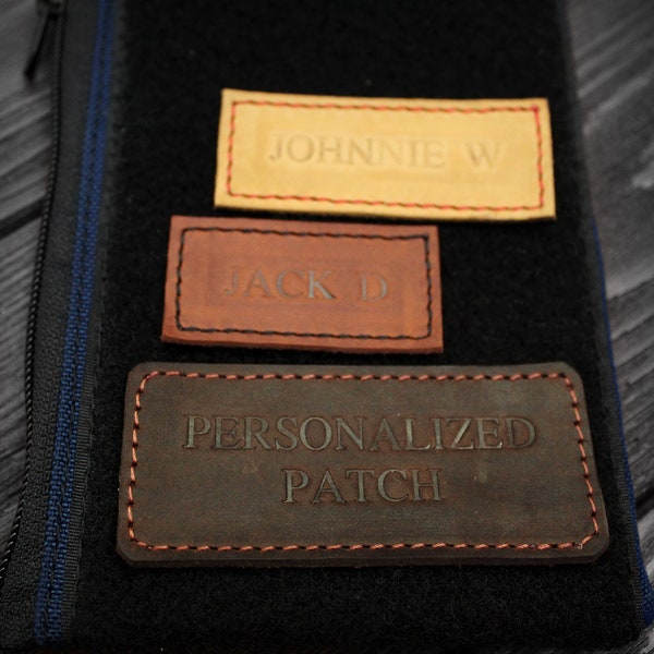 Leather Tactical Name Patch Etsy UK