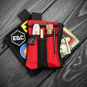 EDCポケットオーガナイザー、ループファスナー付きEDCギアオーガナイザー