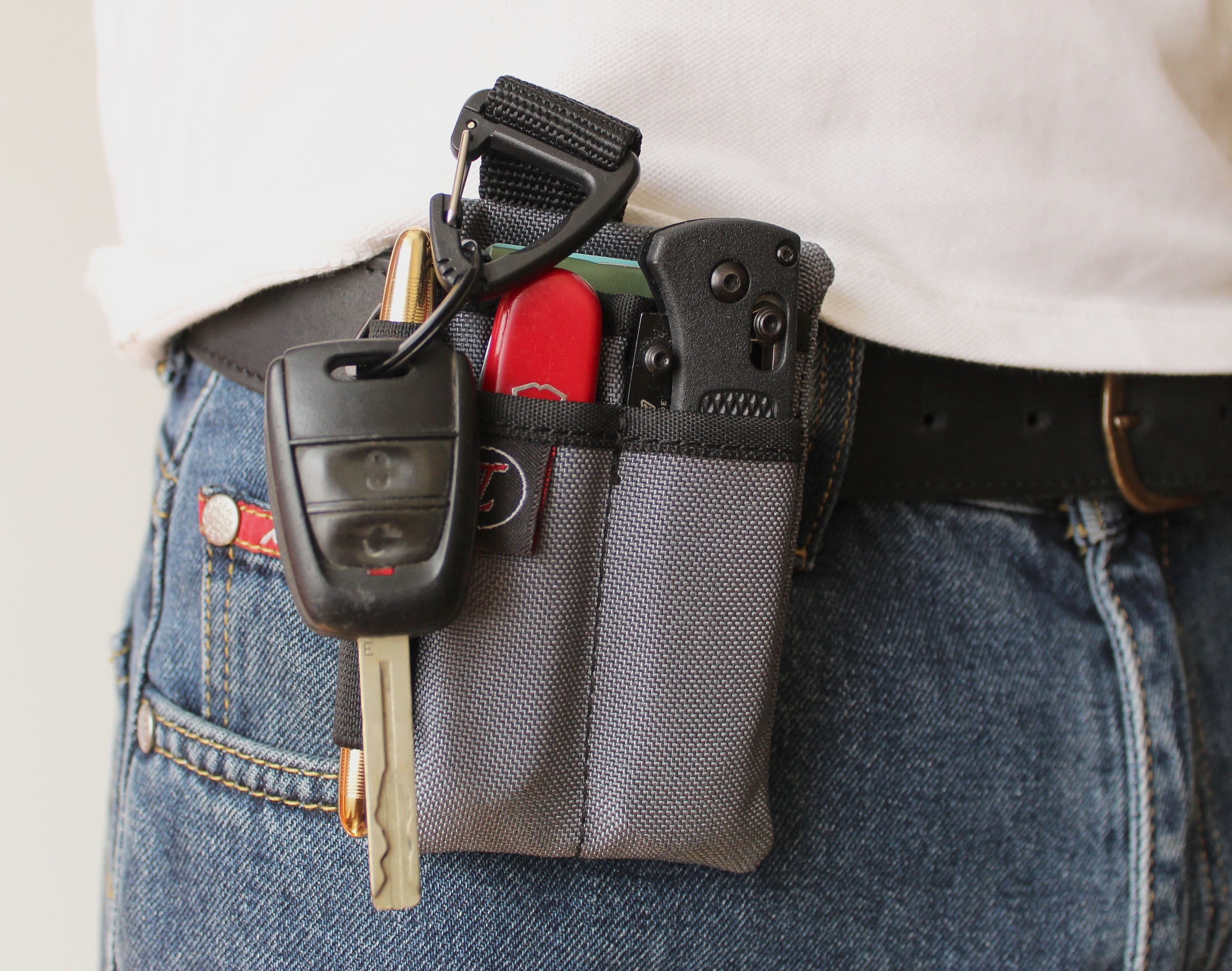 EDC Belt Organizer EDC Belt Pouch With Triangle Carabiner for - Etsy