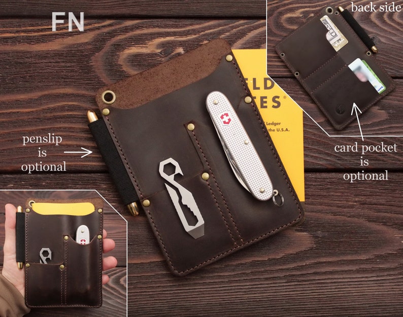 Leather EDC Wallet EDC Slip Case Passport Holder FREE Etsy UK