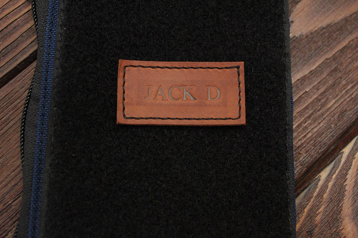 PERSONALIZED Leather PATCH VELCRO Name Patch Etsy