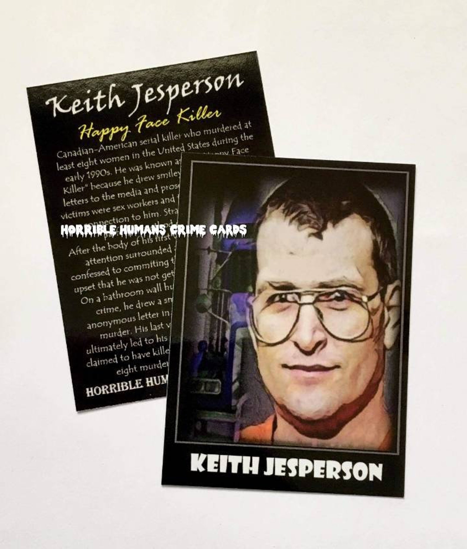 Serial Killer Trading Cards Sealed Pack Of 8 Horrible | Etsy