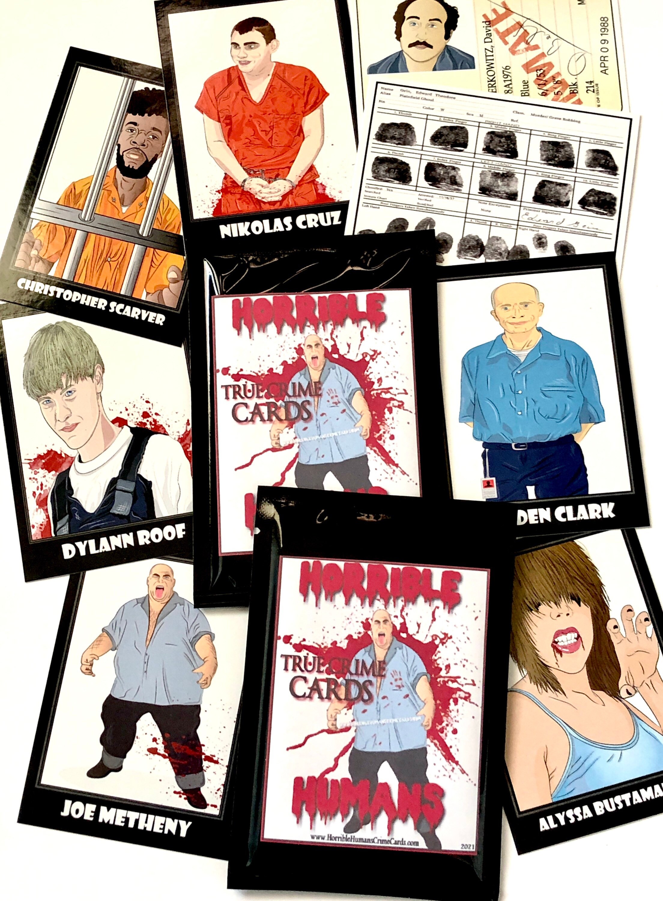 Horrible Humans Crime Cards True Crime Trading Cards 2021 | Etsy