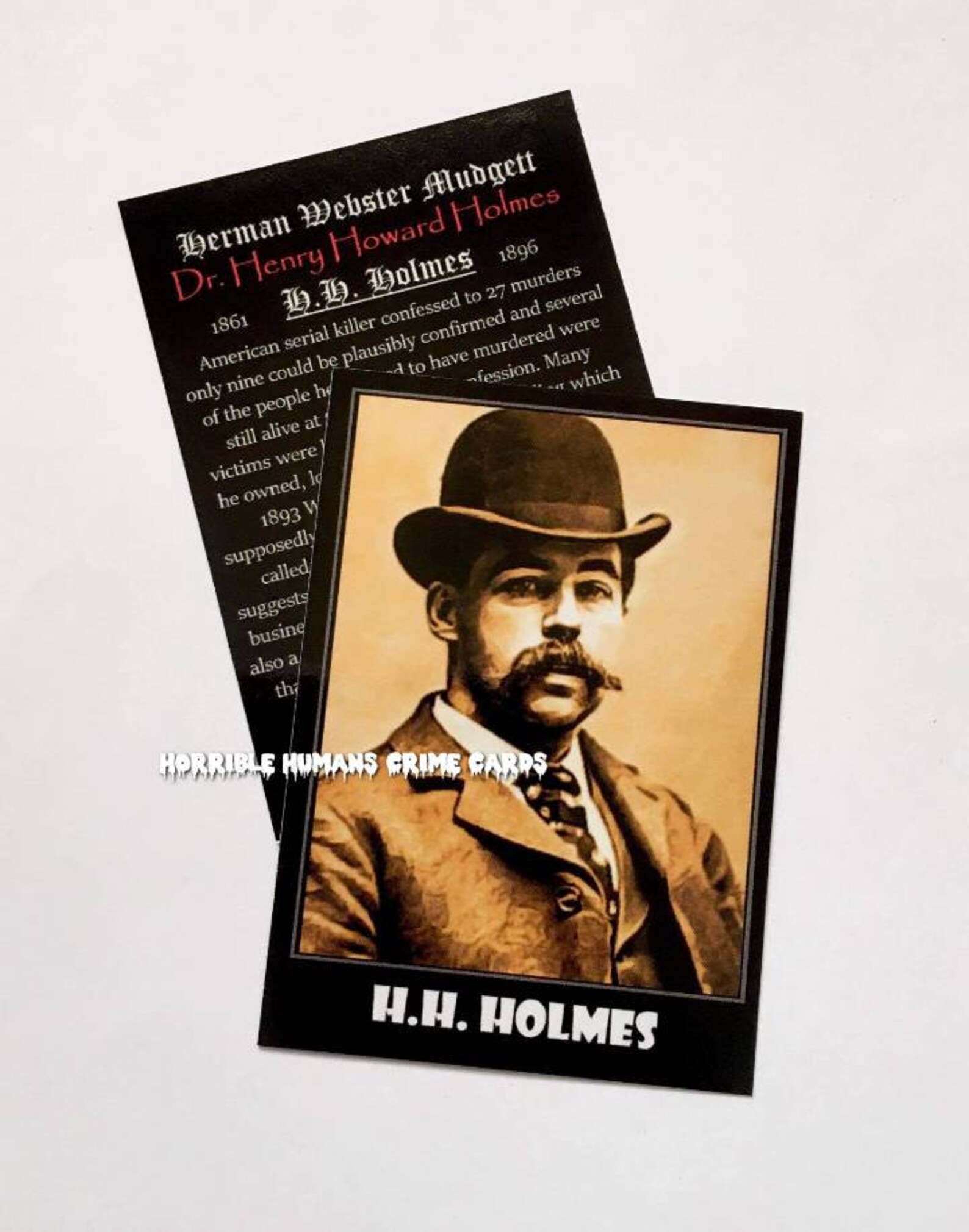 Serial Killer Trading Cards Sealed Pack Of 8 Horrible Etsy