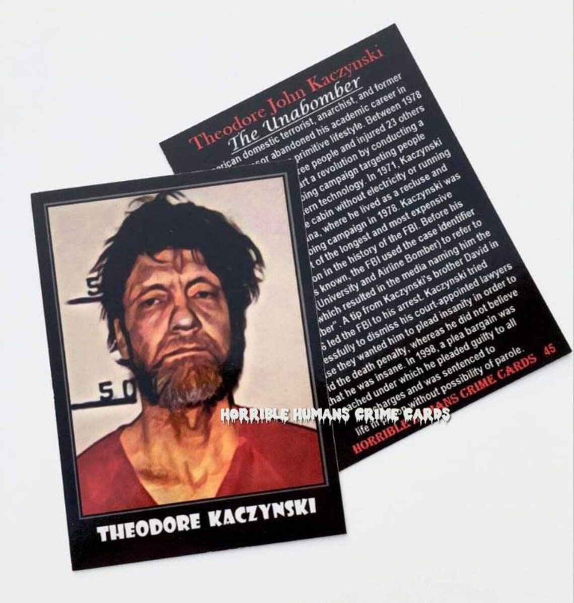 Serial Killer Trading Cards Sealed Pack Of 8 Horrible | Etsy