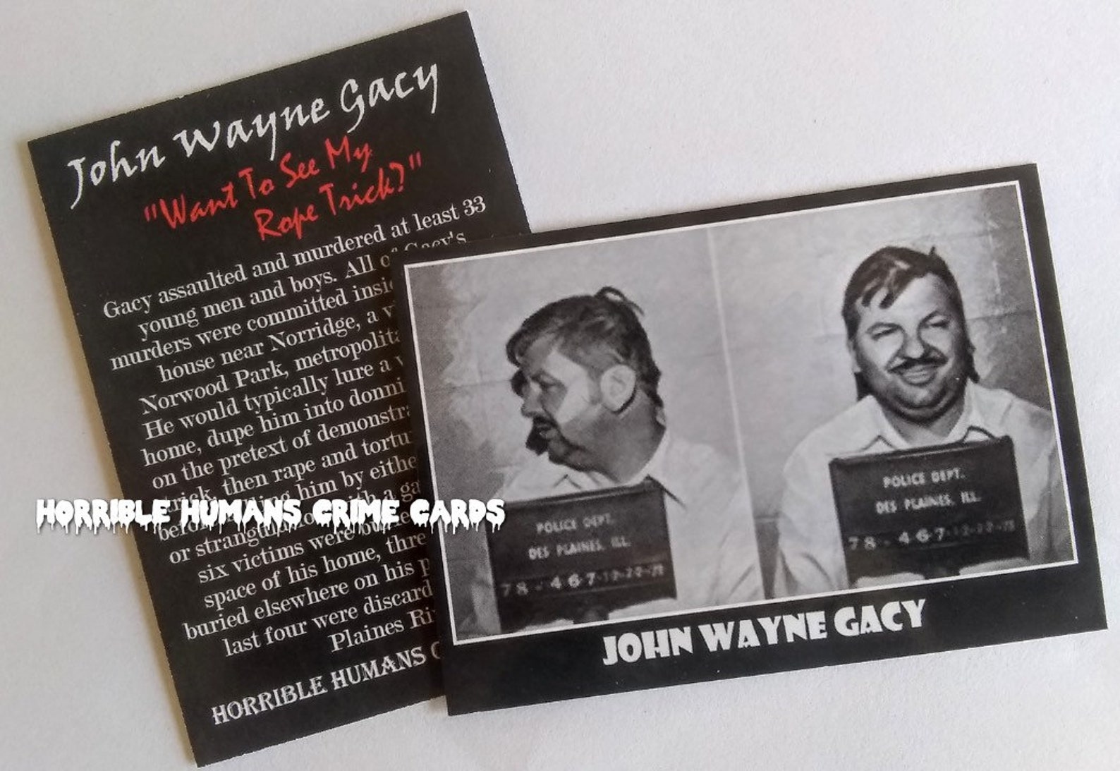 Serial Killer True Crime Cards Sealed Pack Of 8 Horrible Etsy