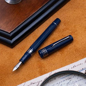 Omas - Milord Blu Ruthenium Finish N. 29/100 Society - Stylo plume