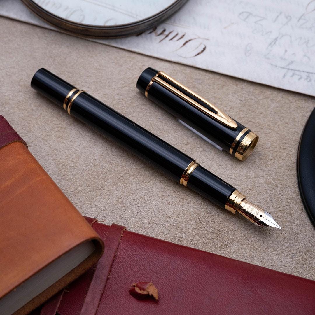 ウォーターマン 万年筆 　フランス革命　万年筆　ボールペン 新品)WATERMAN ウォーターマン 万年筆 エキスパート メタリック