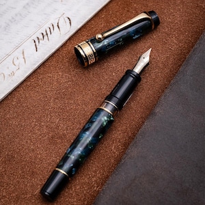 Aurora - Optima Green Auroloide Vintage  - Fountain pen