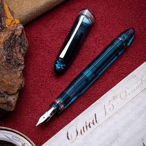 Omas - 360 Lucens Turquoise n.299/360 - Stylo plume