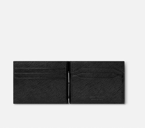未使用✨MONTBLANC サルトリアル 6CC 二つ折り財布 本革 ブラック MONTBLANC（筆記具、時計） モンブラン 二つ折り財布 MB198225