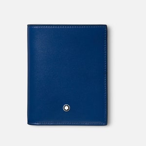 Montblanc - Meisterstuck Classic - Cartera compacta 6cc azul