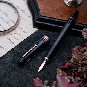 Omas - Ogiva Vintage Blue 100/150 à plume flexible - Stylo plume