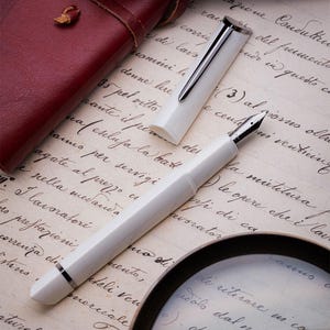 Omas - 360 Lamborghini Aventador Blanc - Stylo plume